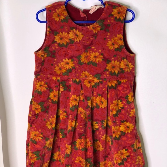 April Cornell Other - Cornelloki ribbed velour floral jumper dress